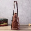 grands sacs à main en similicuir vintage pour femmes, sac fourre tout pour dames, sac de luxe design, noir, marron, vin, rouge, bleu, vert, tendance, nouveau, 2024