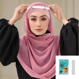 36 pièces/ensemble ruban Hijab femmes musulmanes accessoire Hijab antidérapant sous-capuchon écharpe Double face Transparent ruban amovible facile à utiliser