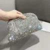 pochette de luxe en strass pour femmes, sac à poignée, sac à bandoulière, sac de soirée, sac de banquet