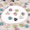 boutons en strass pour épingles à cheveux, 10 pièces, perles scintillantes, fleur décorative, artisanat de bricolage, accessoires de couture pour vêtements