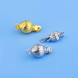 Lanterne pendentif en perles S925 argent pur, bricolage, collier de perles fabriqué à la main, fermoir de connexion pour bracelet