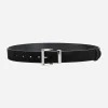 ceinture en cuir de vachette avec broche en métal argenté pour femme, ceinture en cuir, haute qualité, design de luxe simple, polyvalent dans l'environnement, accessoires pour jeans