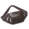 sac de taille en cuir pu pour hommes, sac de ceinture, sac banane en cuir artificiel, petits sacs à bandoulière de luxe à la mode pour hommes