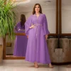 luxe arabe musulman femmes diamants abaya maxi robe turquie dubaï mariée soirée de mariage jalabiya caftan robe marocaine caftan