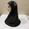 h237 belles grandes filles ou adulte hijab musulman avec des pierres écharpe islamique châle foulard chapeau armia tirer sur enveloppe