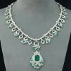 bellux – bijoux fins en argent plaqué or 925, émeraudes en diamant à haute teneur en carbone, collier vert pomme pour banquet tsavorite