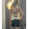 soutien gorge de sport antichoc pour femmes, avec coussinets de poitrine, haut de yoga et de fitness à séchage rapide, respirant, haute intensité