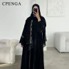 robe hijab luxueuse brodée de fleurs pour femmes musulmanes, élégante, dubaï, modeste, abaya eid, fête islamique, jalabiya, kaftan turquie