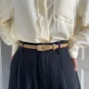 ceinture pour femmes minimaliste à la mode ceinture mince haut de gamme authentique décontracté polyvalent aiguille bouton ceinture avec jupes jean dame ceintures nouveau