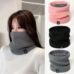 Mode femmes tricoté écharpe solide cachemire comme hiver Snood foulards dame chaud épais unisexe hommes cou écharpes anneau