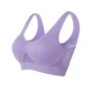 soutien gorge de sport respirant haut fitness femmes brassière amovible rembourré soutien gorge de sport course gymnase sans couture push up soutiens gorge