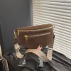 femme taille sac 2025 hiver faux daim poitrine pack rue tendance fanny pack simple ceinture sac concepteur femme épaule sac à bandoulière