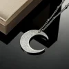 collier croissant ayatul kursi pour femme, or arabe, religion musulmane, bijoux, esprit, prière, projecan, allah, pmot, colonne vertébrale