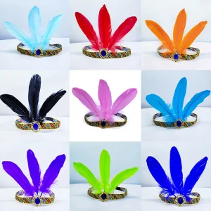 Bandeau pour cheveux, bandeau bohème indien, spectacle de danse gitane, couvre-chef, diadème de Festival, accessoire pour cheveux fait à la main