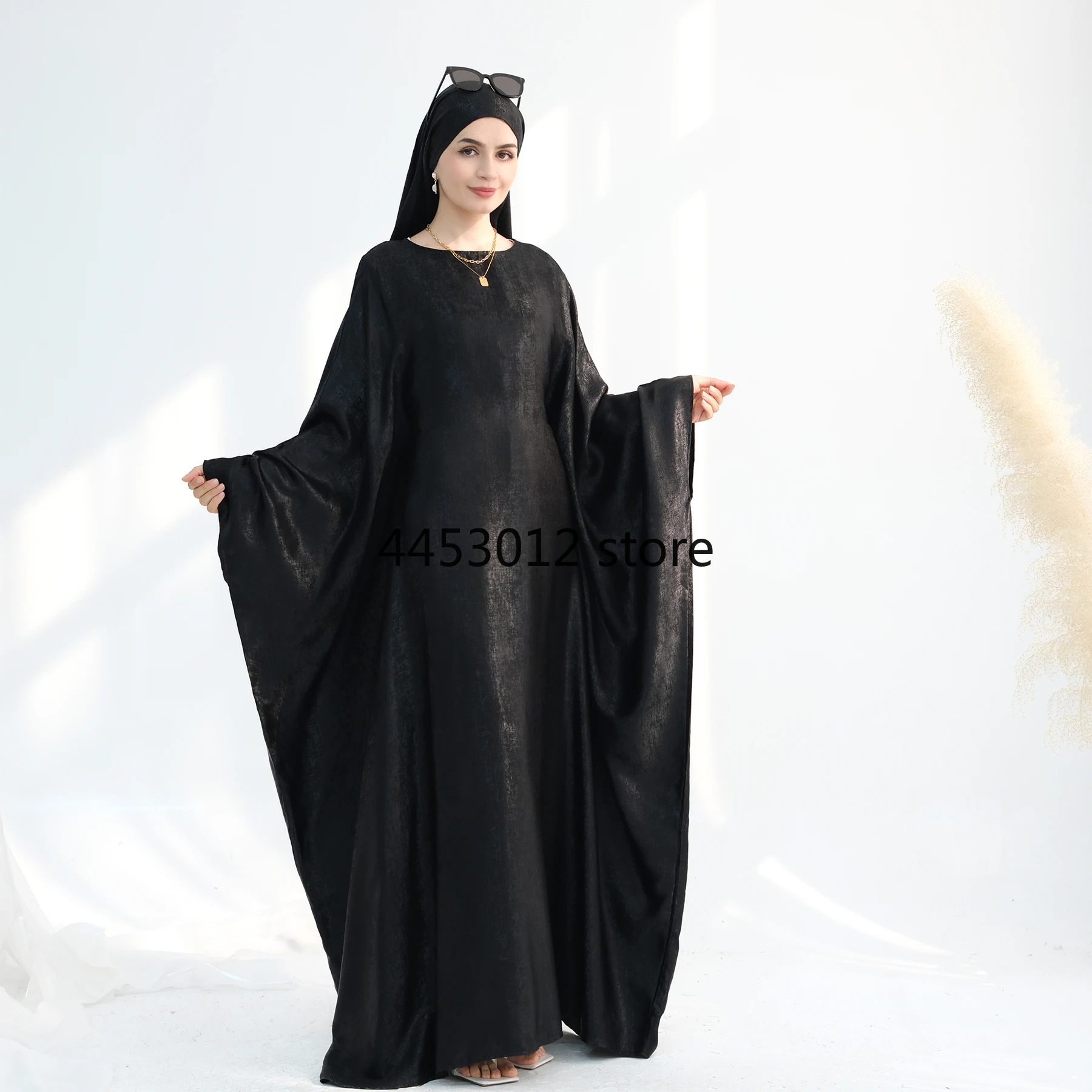 robe caftan islamique hijabi avec écharpe châle, robe abaya musulmane pour femmes, dubaï, saoudien, marocain, turquie, ramadan, eid