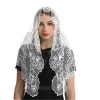 voile de maille d'église catholique pour les femmes, couvre chef de broderie, voile de mantille en dentelle de chapelle espagnole