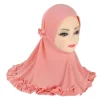 hijabs pour enfants, écharpe islamique pour filles musulmanes, châle doux et extensible pour enfants de 2 à 7 ans, couvre chef turban