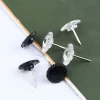 100 pièces punaise décorative transparente tête en plastique punaise en métal épingles de carte épingles à dessin punaises punaises semblables à l'équipement punaises