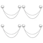 Clips magnétiques 4 pièces, Clips à boutons magnétiques multifonctions, épingles à vêtements magnétiques sans broche, accessoires pour vêtements pour robes de jupe