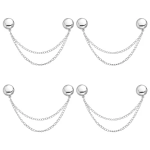 Clips magnétiques 4 pièces, Clips à boutons magnétiques multifonctions, épingles à vêtements magnétiques sans broche, accessoires pour vêtements pour robes de jupe