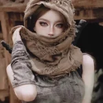 Foulards apocalyptiques de Style ruines, Capes unisexes Steampunk Hip Hop, écharpe en coton et lin, châle tactique d&rsquo;extérieur, silencieux chauffant