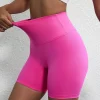 leggings courts de sport pour femmes, couleur unie, yoga, soutien de compression, sueur vagin, entraînement complet, jogging, cyclisme, poche interne