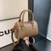 femmes vintage boston sac décontracté mode bandoulière femmes style britannique poignée supérieure simple femme sac à bandoulière pour fille