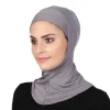 prêt à porter casquette intérieure hijab pour femmes musulmanes solide sous écharpe hijab sous capuchon écharpe turban chapeau islamique musulman hijabs couvre chef