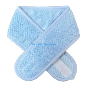 HX6F Bande cheveux thermique à sec rapide avec crochet une boucle réglables Conception texture d&rsquo;ananas pour d&rsquo;hiver