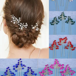 Ornements de cheveux en perles pour femmes, épingles à cheveux simples faites à la main, bâton à Clip, couvre-chef de mariée, accessoires pour cheveux de mariage, ensemble de trois pièces