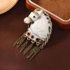 strass cheval oiseau vintage broches femmes unisexe glands zodiaque cheval broches banquet fête sac à dos cadeaux bijoux accessoires