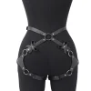 Femmes mode ceinture femme Style de rue jambe harnais ceinture cuisse jarretière gothique décontracté sauvage décoration ceintures vêtements accessoires