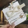 2020 doux à la main perle cheveux barrettes ensemble mode géométrique pinces à cheveux épingles pour femmes filles fleur cheveux accessoires chapeaux