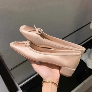 Aneikeh ballerines respirant soie ballerines femmes été automne sans lacet mocassins bout carré nœud papillon plat chaussures décontractées Aneikeh ballerines respirant soie ballerines femmes été automne sans lacet mocassins bout carré nœud papillon plat chaussures décontractées