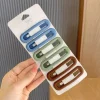 Épingle à cheveux bb couleur morandi, 6 pièces, pinces latérales pour filles, femmes, enfants, dames, accessoires de cheveux