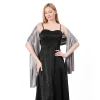 Écharpe châle convertible pour femmes, enveloppe de soirée de gala, accessoire de demoiselle d'honneur de mariée, cape élégante en mousseline de soie, 2025