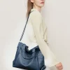 sac à main rétro pour femmes, sac à bandoulière tendance, fourre tout multicouche, sac à bandoulière de grande capacité