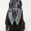 foulard de luxe en satin imprimé paisley, bandana carré hijabs pour femmes, foulard, ruban pour cheveux, bandeau, accessoires pour cheveux chics
