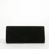 Pochette élégante sac à main sac de soirée pour les femmes fête bal noir-cravate événements velours sac à main épaule sac à bandoulière avec C détachable