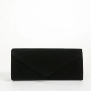 Pochette élégante sac à main sac de soirée pour les femmes fête bal noir-cravate événements velours sac à main épaule sac à bandoulière avec C détachable