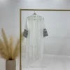 robe musulmane pour femme, ensemble 2 pièces, kaftan islamique, dubaï, abaya, 2024