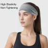 bandeau de sport pour le yoga et la course – large bande élastique d'absorption de la sueur, bandeau de fitness unisexe