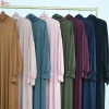 eid ramadan prière abaya femmes robe musulmane dernière une pièce prière hijab plaine jersey à capuche abaya vêtements islamiques
