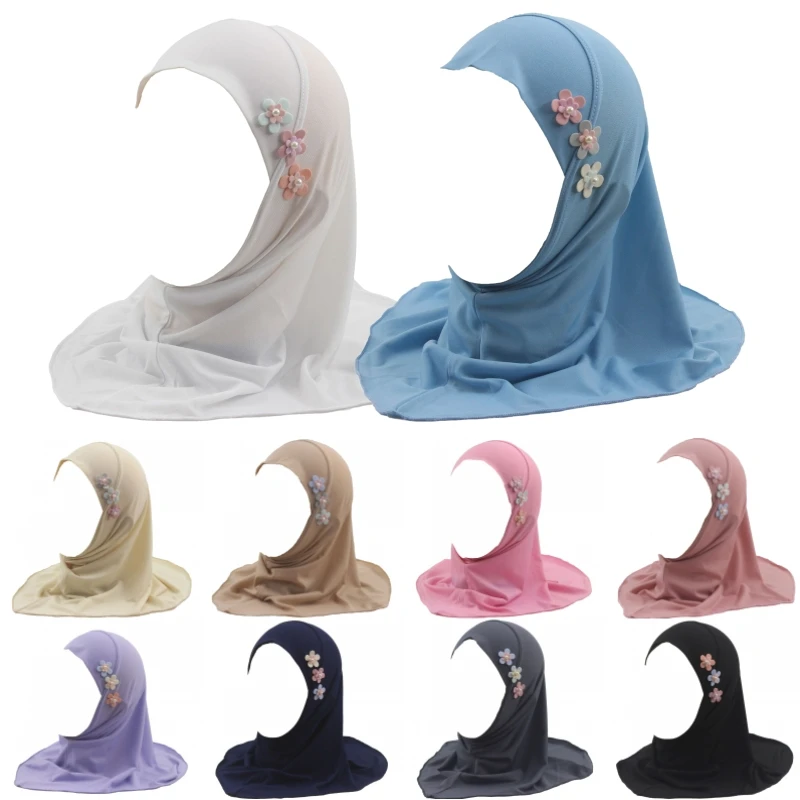 Hijab instantané islamique pour filles, écharpe de sauna, bonnet Amira, châles ronds arabes, turban pour enfants, vêtements de sauna, une pièce, 2 à 6 ans Hijab instantané islamique pour filles, écharpe de sauna, bonnet Amira, châles ronds arabes, turban pour enfants, vêtements de sauna, une pièce, 2 à 6 ans