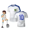 T-shirts de sport pour hommes capitaine Tsubasa maillot d&rsquo;anime Cosplay bande dessinée Style hauts personnalisés vêtements de sport amples à séchage rapide T-shirts unisexes