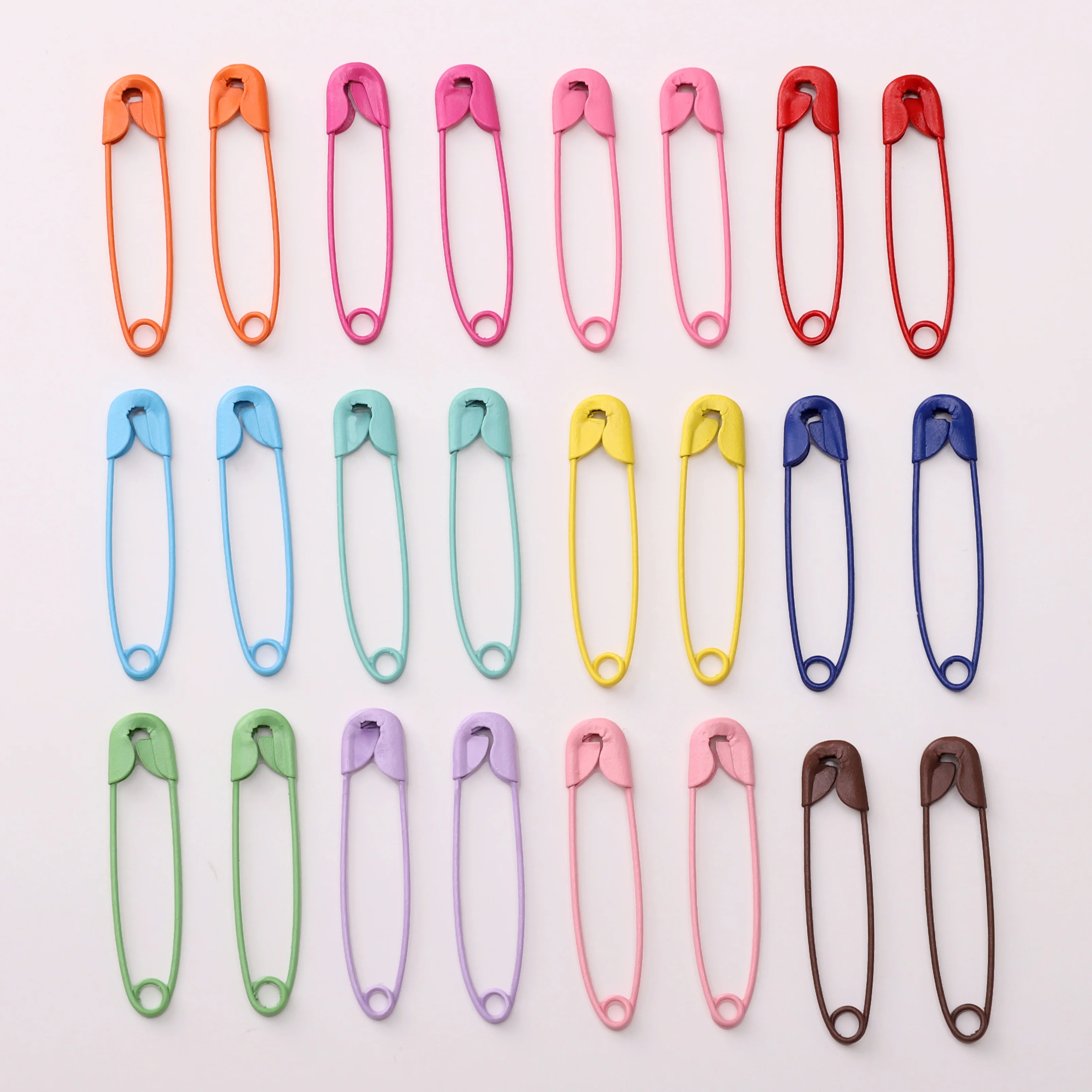 Épingles de sûreté colorées en fer et métal, 30mm 36mm, pour vêtements, broche, artisanat, fabrication d'accessoires de couture, bricolage, 20 pièces/paquet