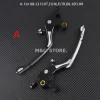 bella tions levier de frein et d'embrayage pour moto, accessoire pour harley sportster 883 1200 iron xl touring road king electra street trike ocia softail
