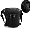 Hommes taille jambe sac Fanny Pack Sports de plein air moto cavalier voyage randonnée multi-poches en Nylon mâle goutte cuisse hanche ceinture sacs nouveau