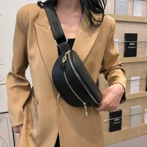 Sac banane en cuir souple pour femme, sacs de ceinture décontractés, sac à main à bandoulière, sacs pour téléphone, mode pour femme, initié au voyage