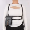 ceinture de taille pour femmes avec sac de taille rétro, adaptée au larp, ensemble de costumes de cosplay en simili cuir